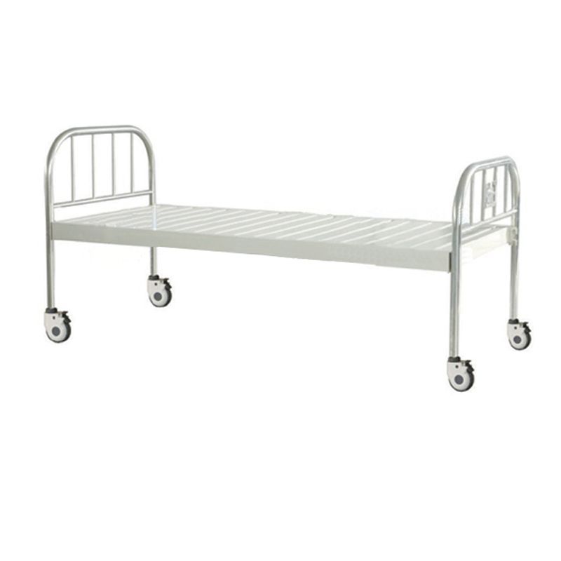 Plain Hospital Bed – Durable Single Patient Bed with Wheels